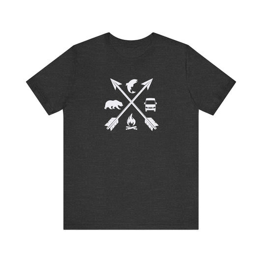 Adventure On Campervan T Shirt - Sew Cush