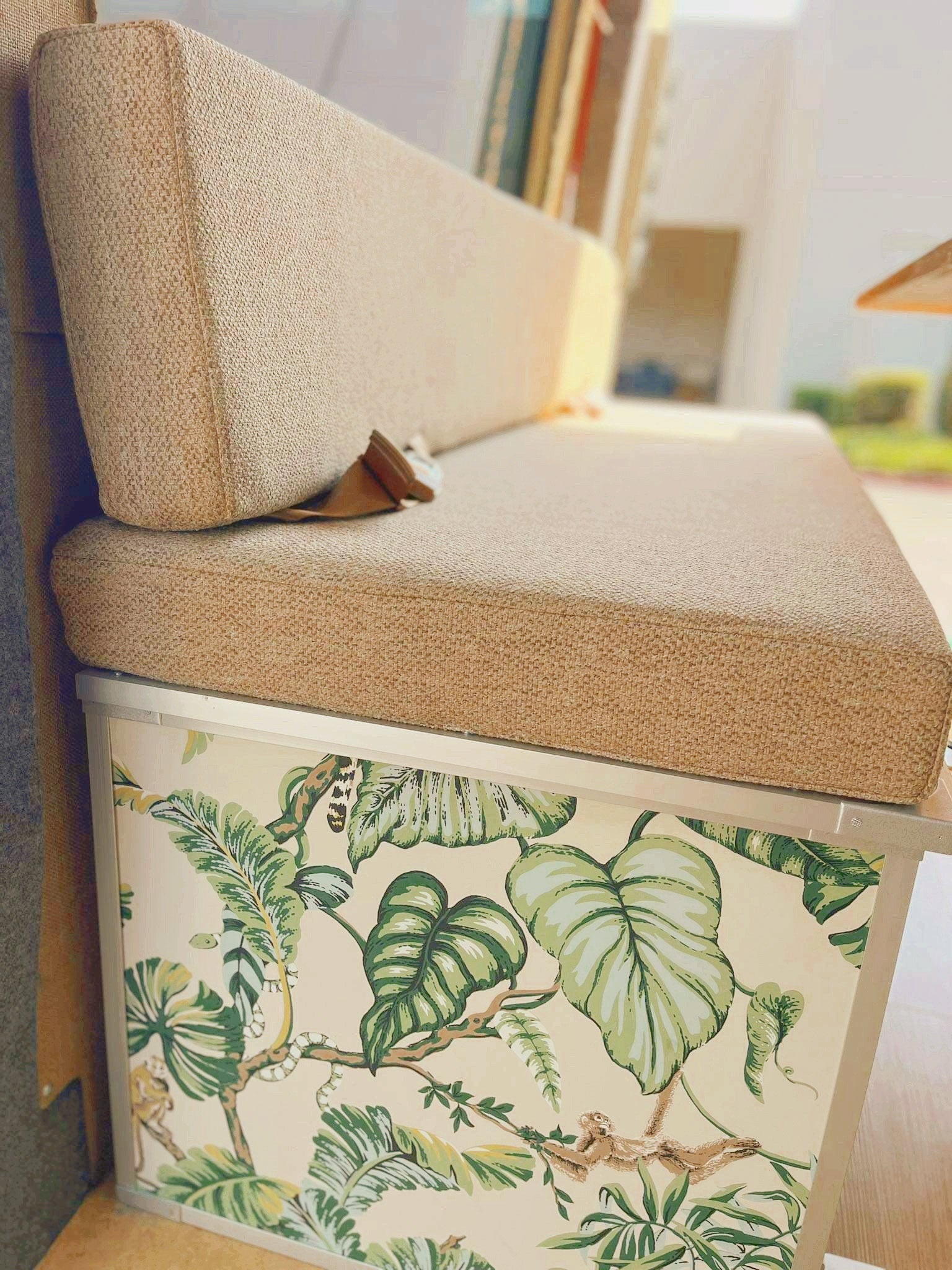 Custom campervan seat cushions for van builds, handcrafted for comfort and durability on the road