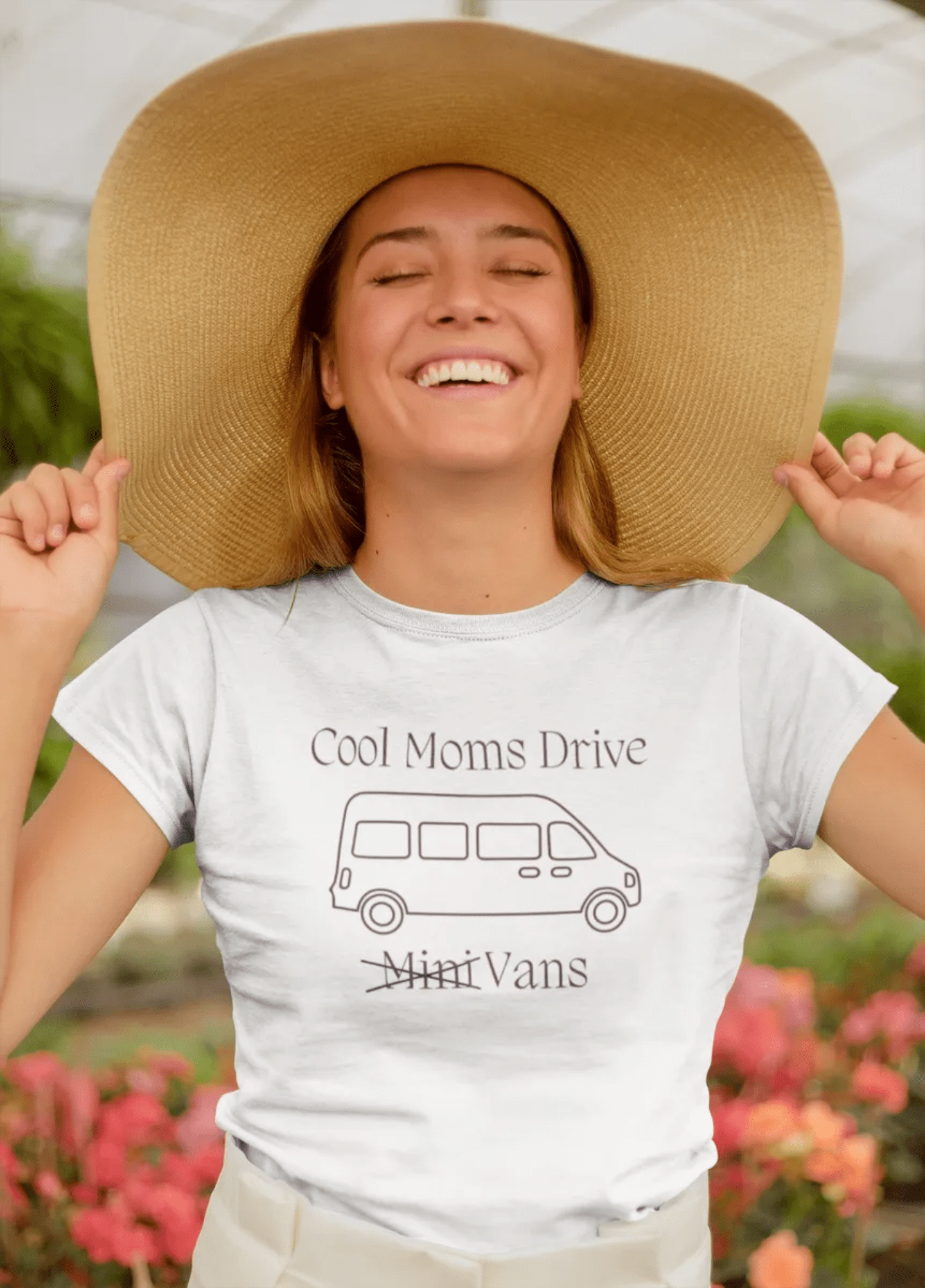 Cool Moms Drive Vans T Shirt - Sew Cush