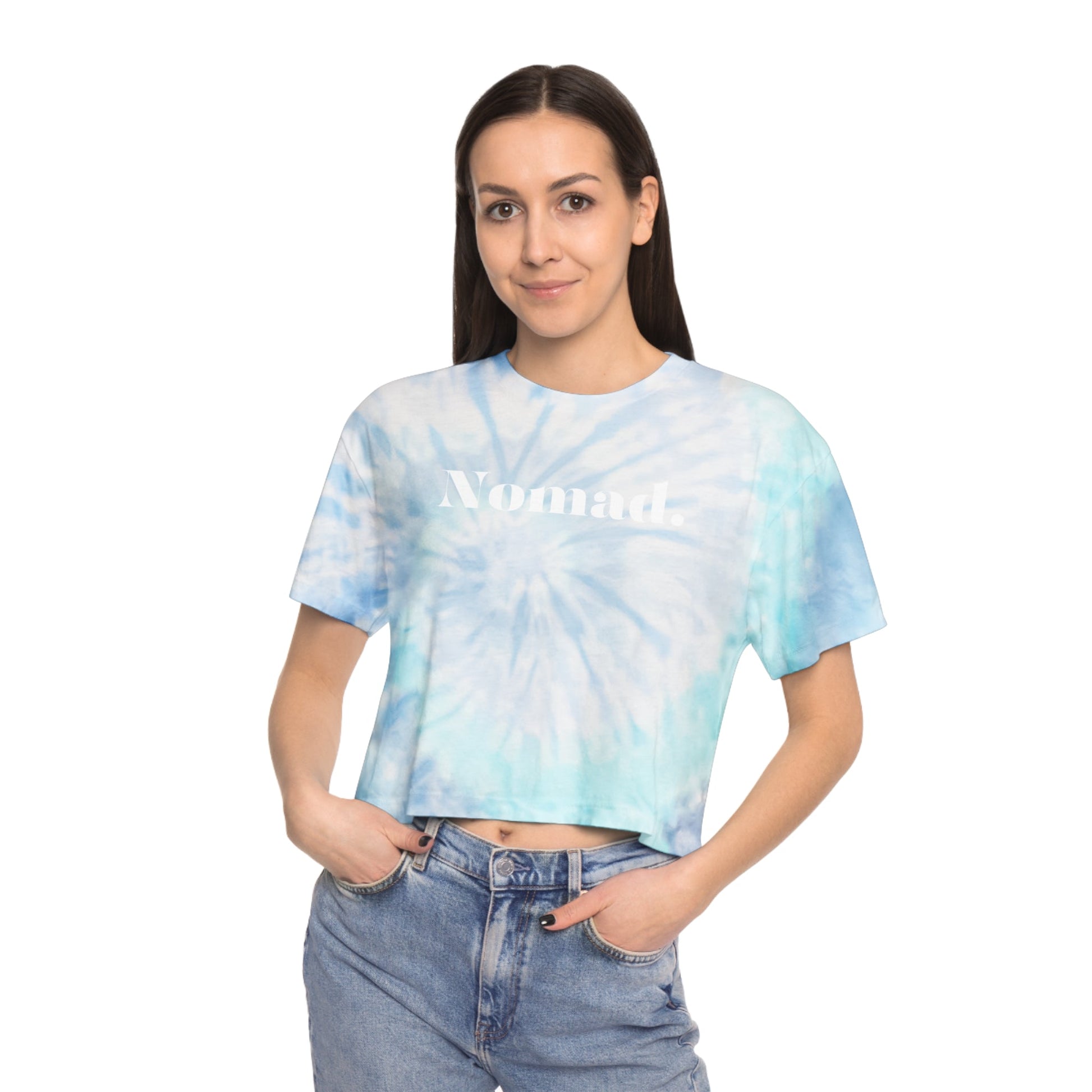 Nomad Tie - Dye Crop T Shirt - Sew Cush