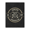 Vanlife Chronicles Fleece Blanket - Customizable Date - Sew Cush