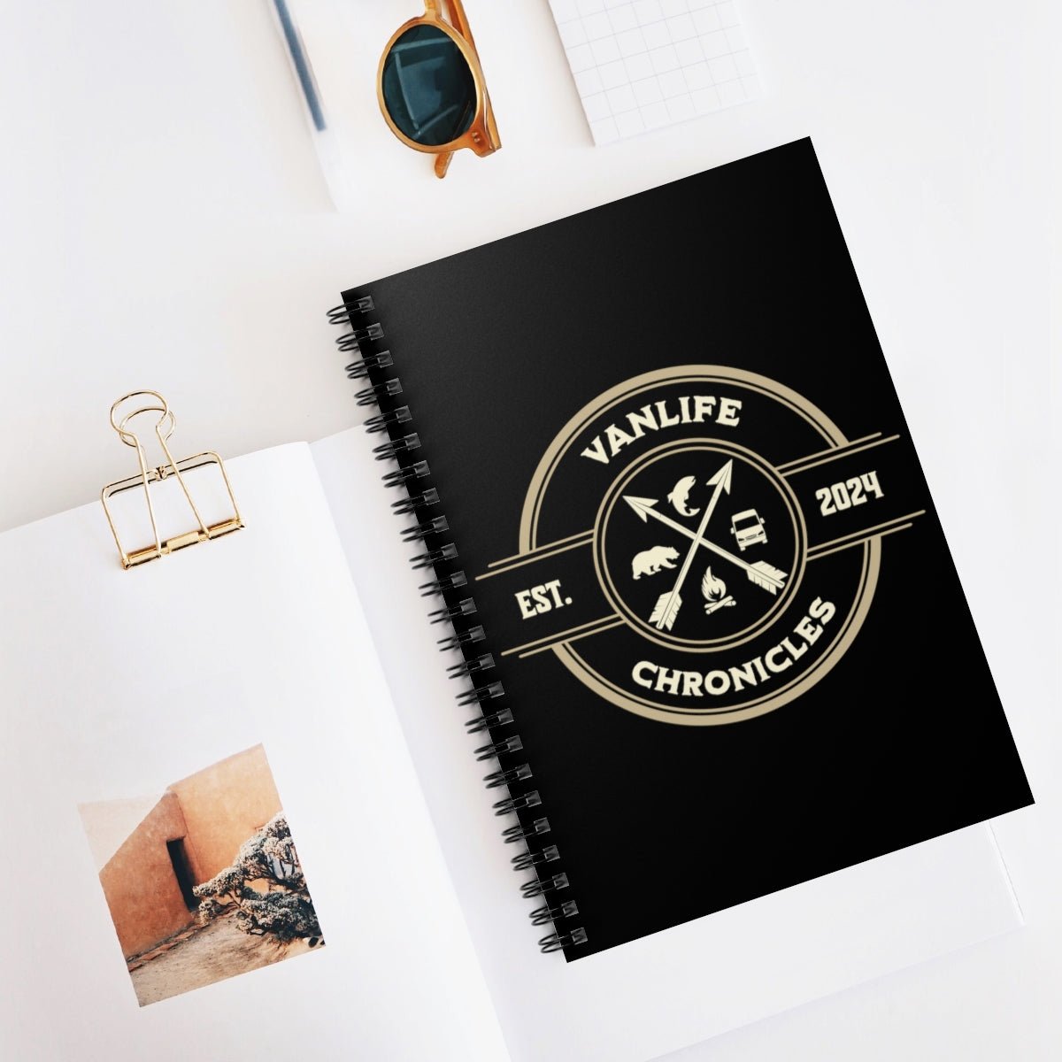 VanLife Chronicles Notebook - Customizable Date - Sew Cush