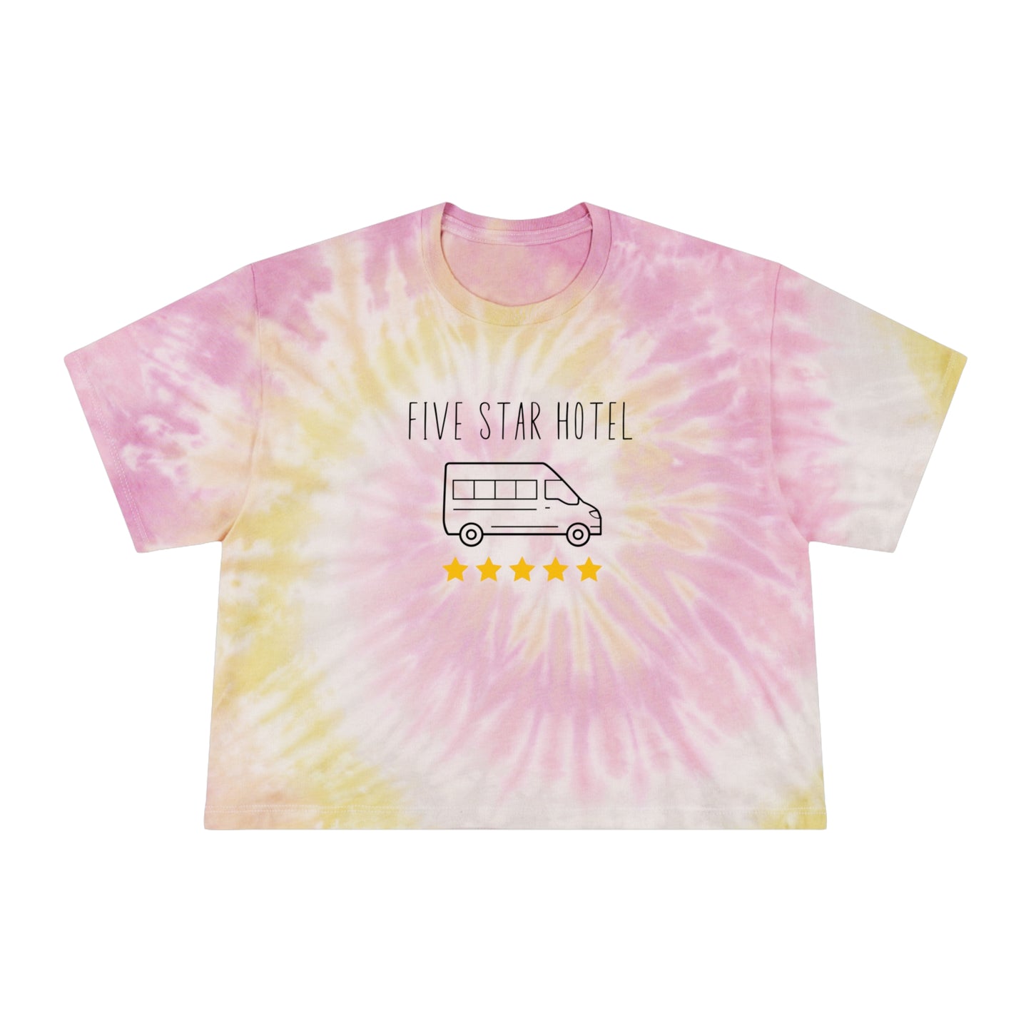 Five Star Hotel Women's Tie-Dye Crop Tee