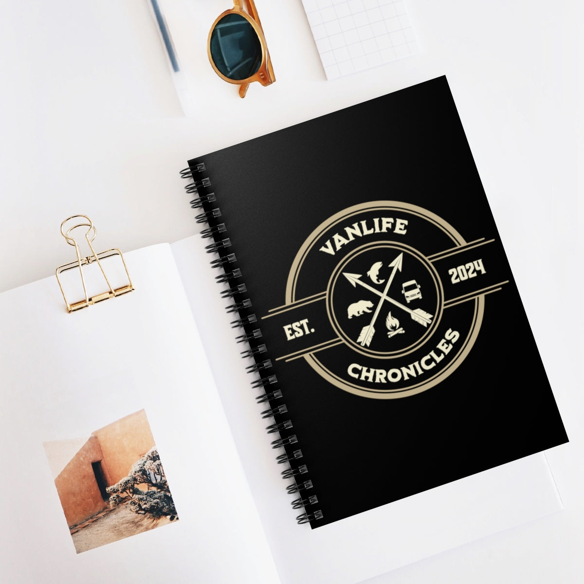 VanLife Chronicles Notebook - Customizable Date