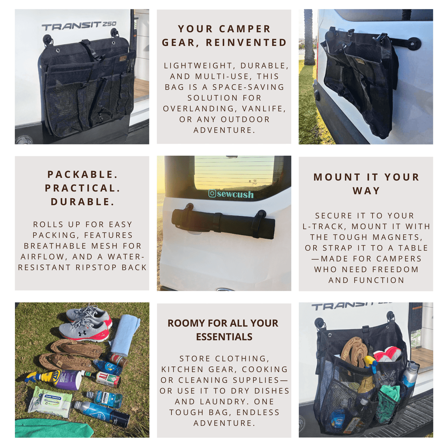Dry & Stow – Camper Storage Bag - Sew Cush