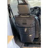 Tactical seat back organizer with MOLLE straps installed in a camper van