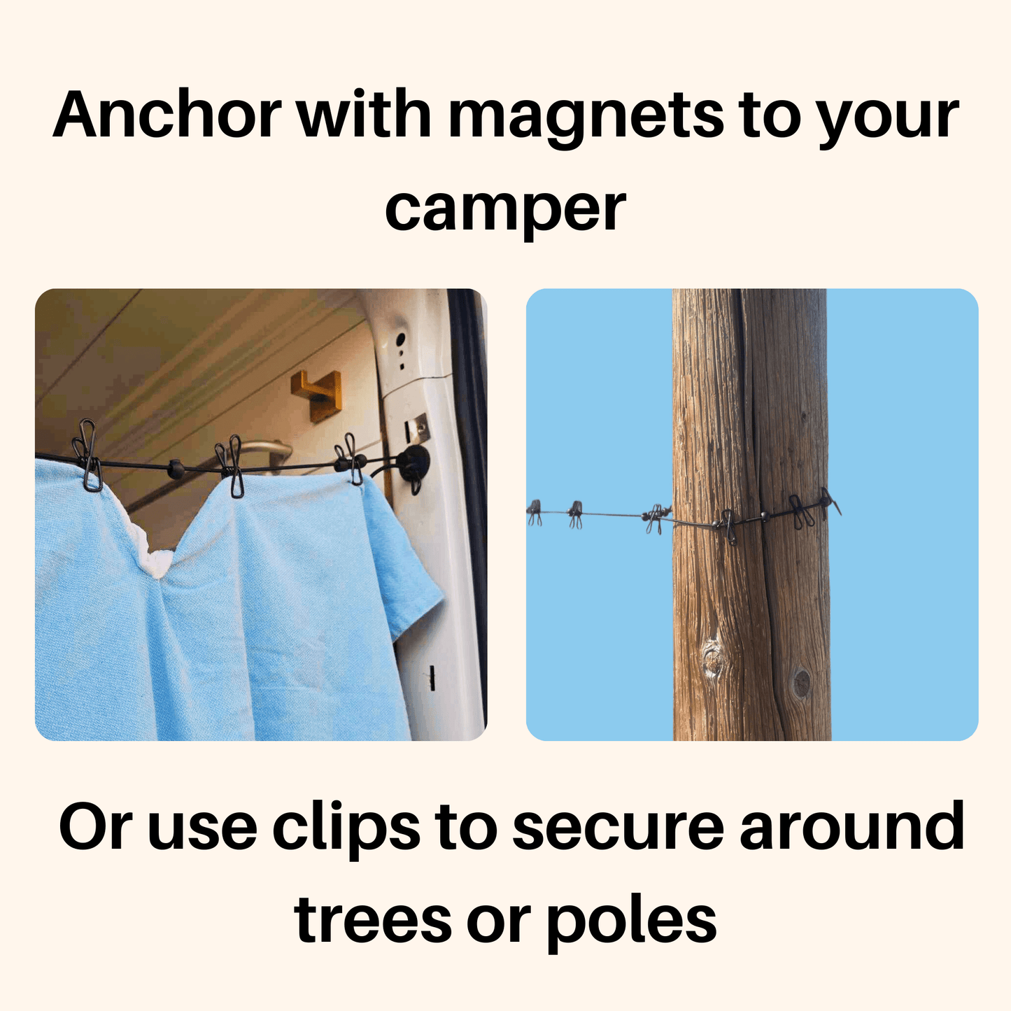 Travel Clothesline - Magnetic - Sew Cush